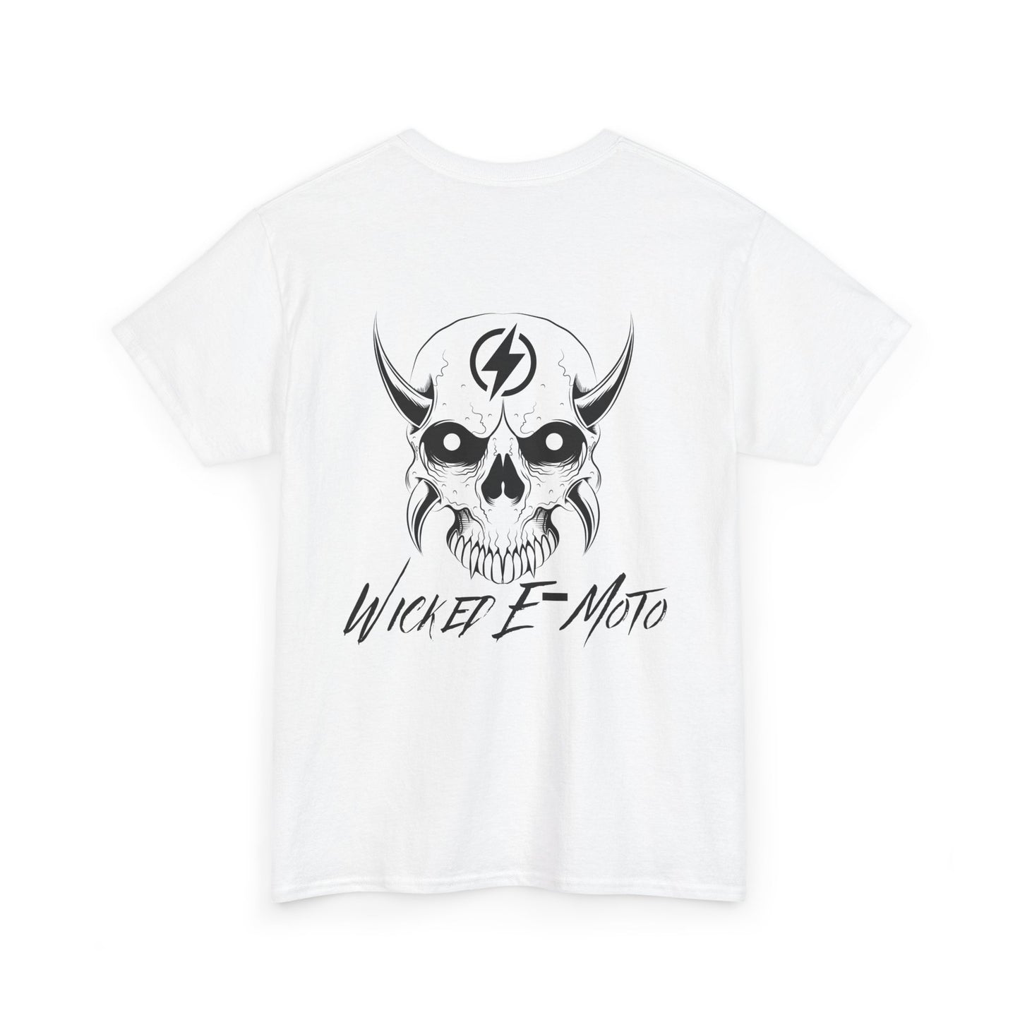 Wicked E-Moto Rear Logo Unisex Heavy Cotton Tee