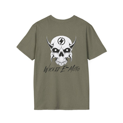 Wicked E-Moto Skull Logo Unisex Softstyle T-Shirt
