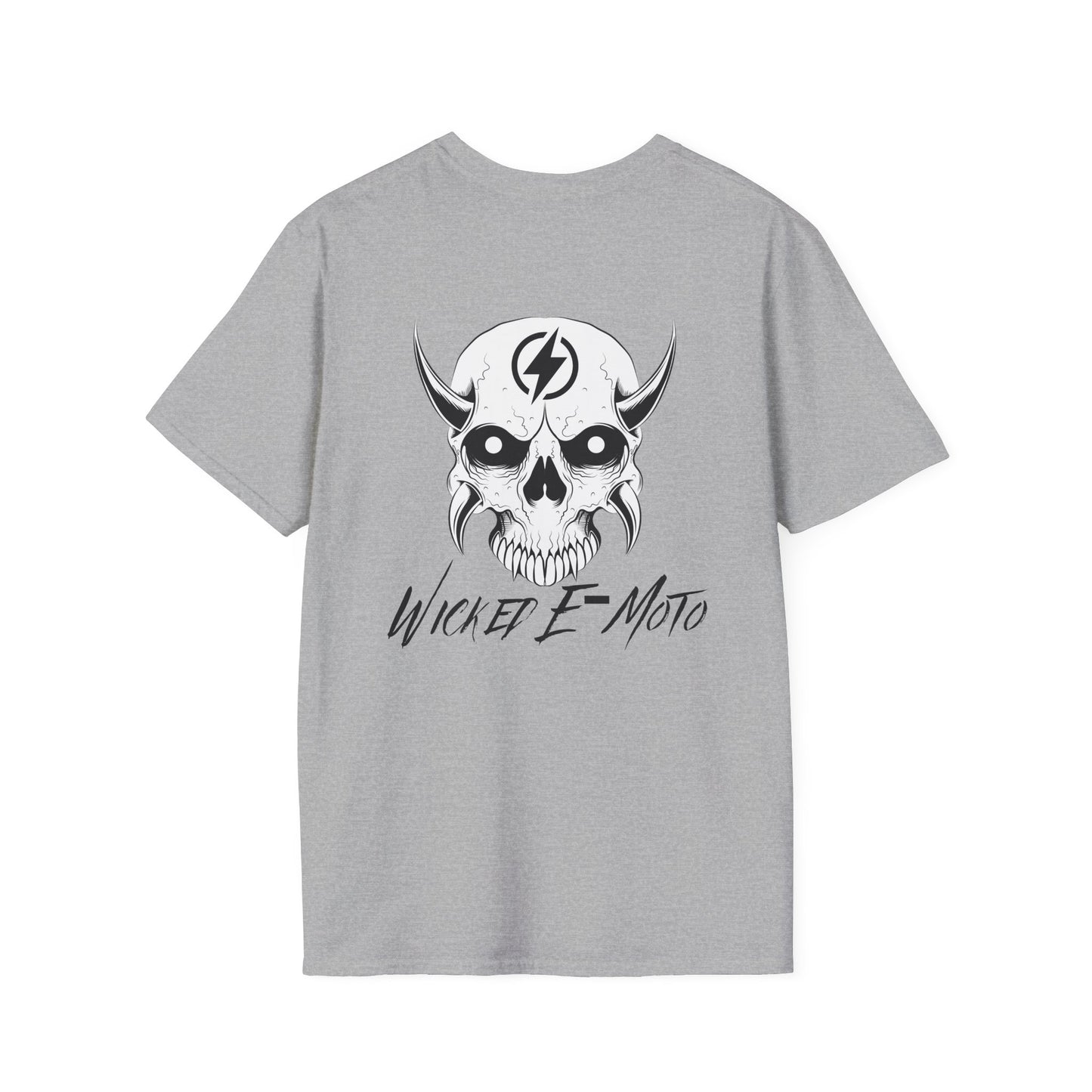 Wicked E-Moto Skull Logo Unisex Softstyle T-Shirt