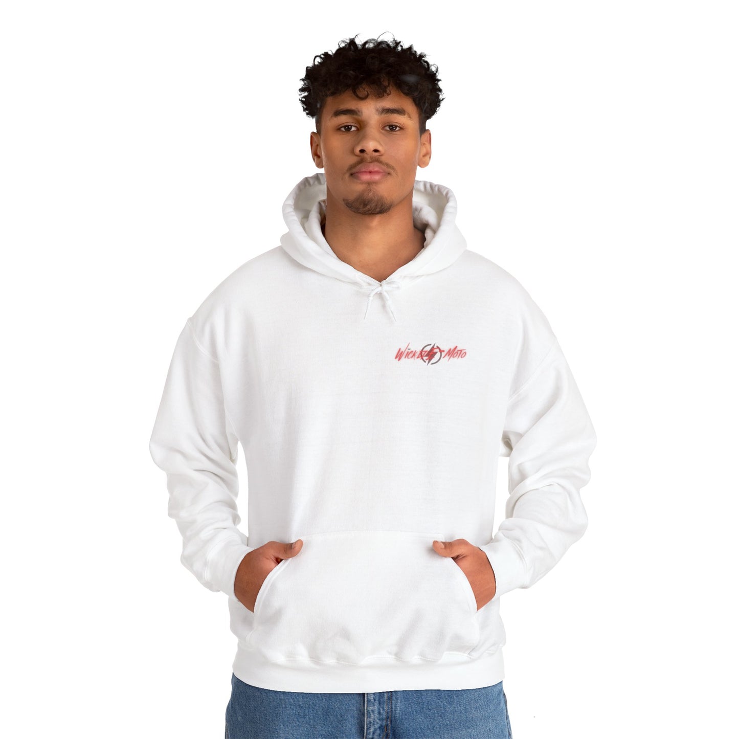 Wicked E-Moto Rear logo Unisex Heavy Blend™ Hooded Sweatshirt
