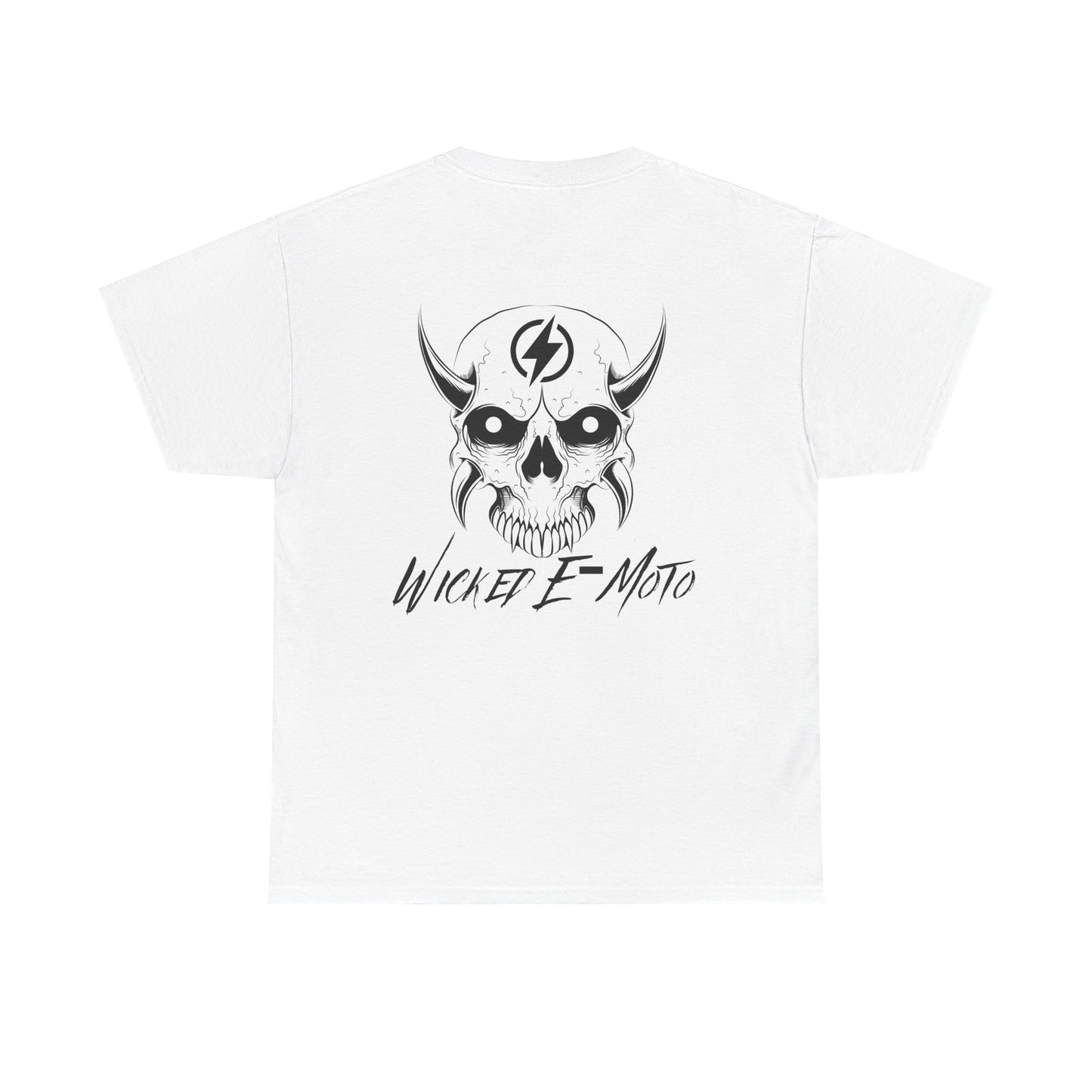 Wicked E-Moto Rear Logo Unisex Heavy Cotton Tee