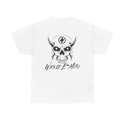 Wicked E-Moto Rear Logo Unisex Heavy Cotton Tee