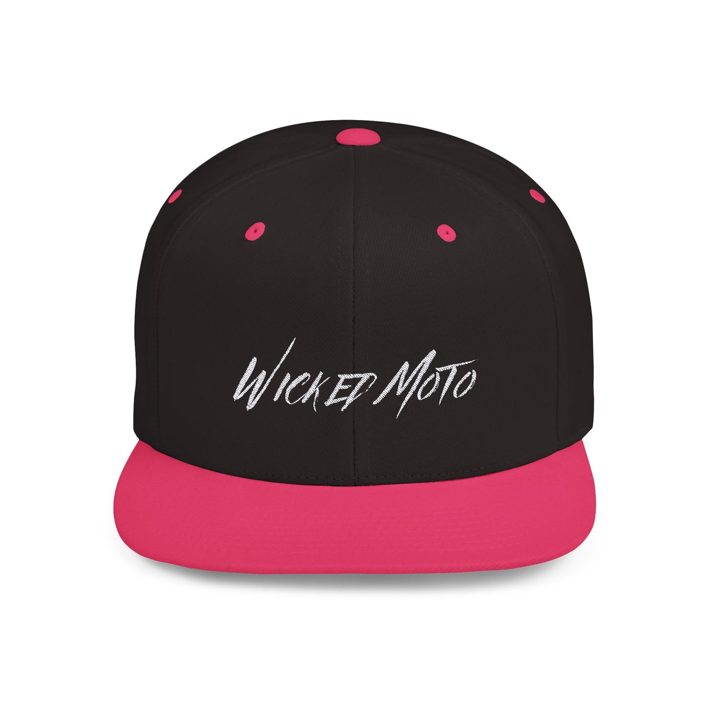 Wicked Moto Customs Flat Bill Snapback