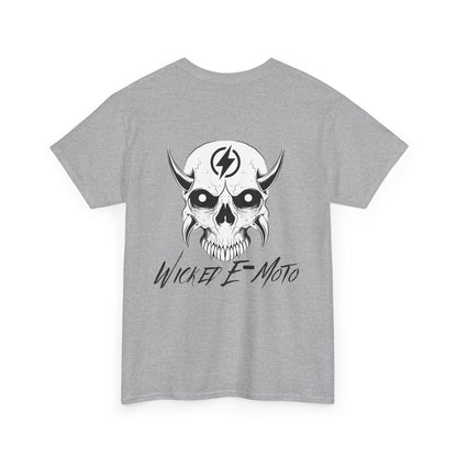 Wicked E-Moto Rear Logo Unisex Heavy Cotton Tee