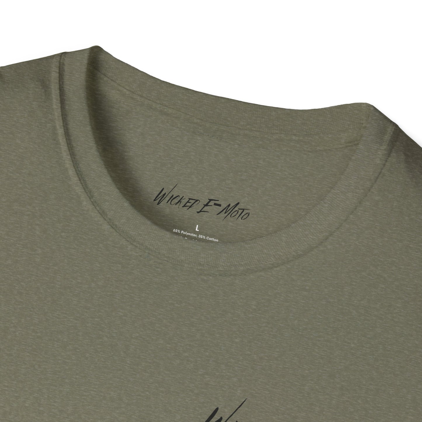 Wicked E-Moto Skull Logo Unisex Softstyle T-Shirt