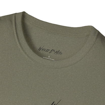 Wicked E-Moto Skull Logo Unisex Softstyle T-Shirt