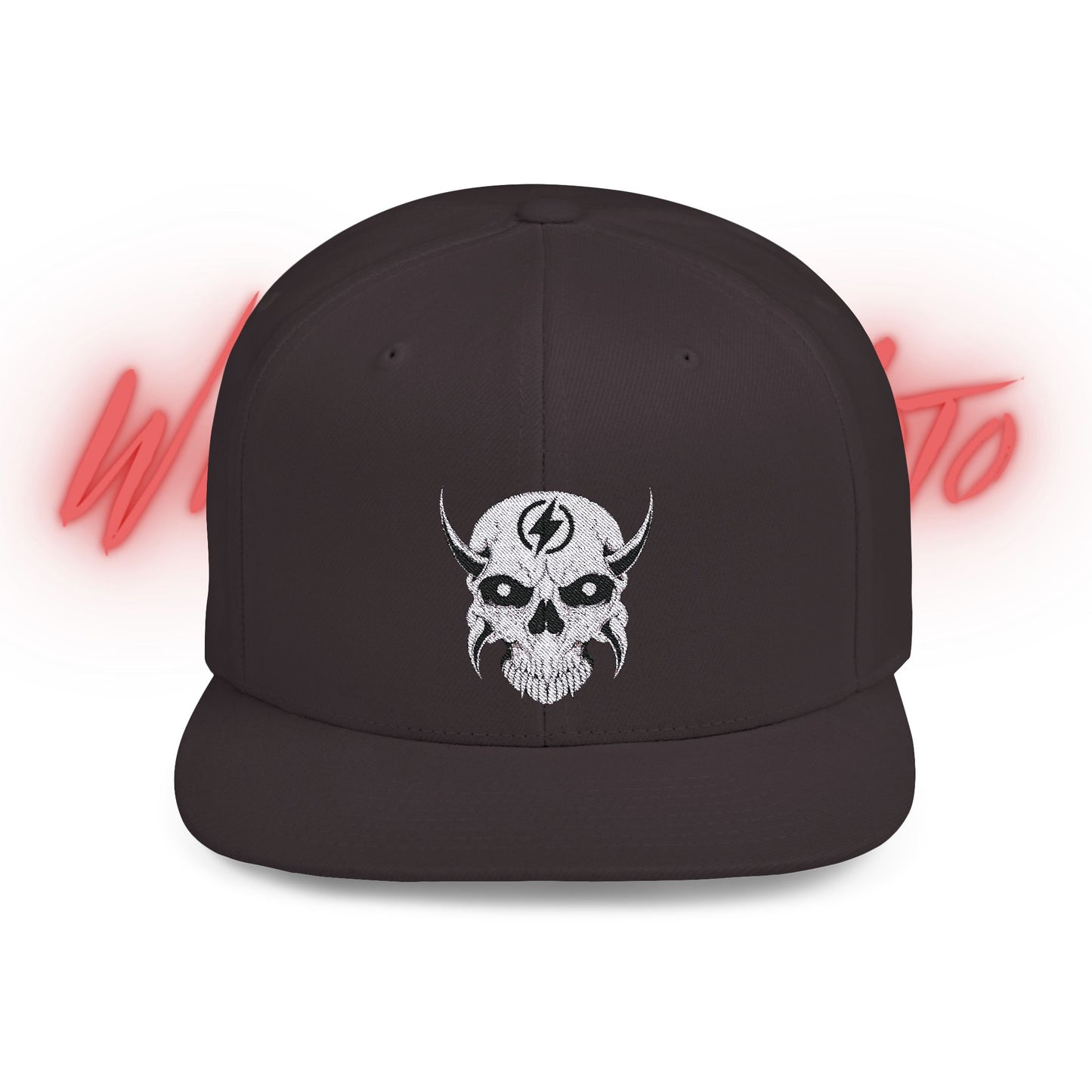 Wicked E-Moto Logo Flat Bill Snapback