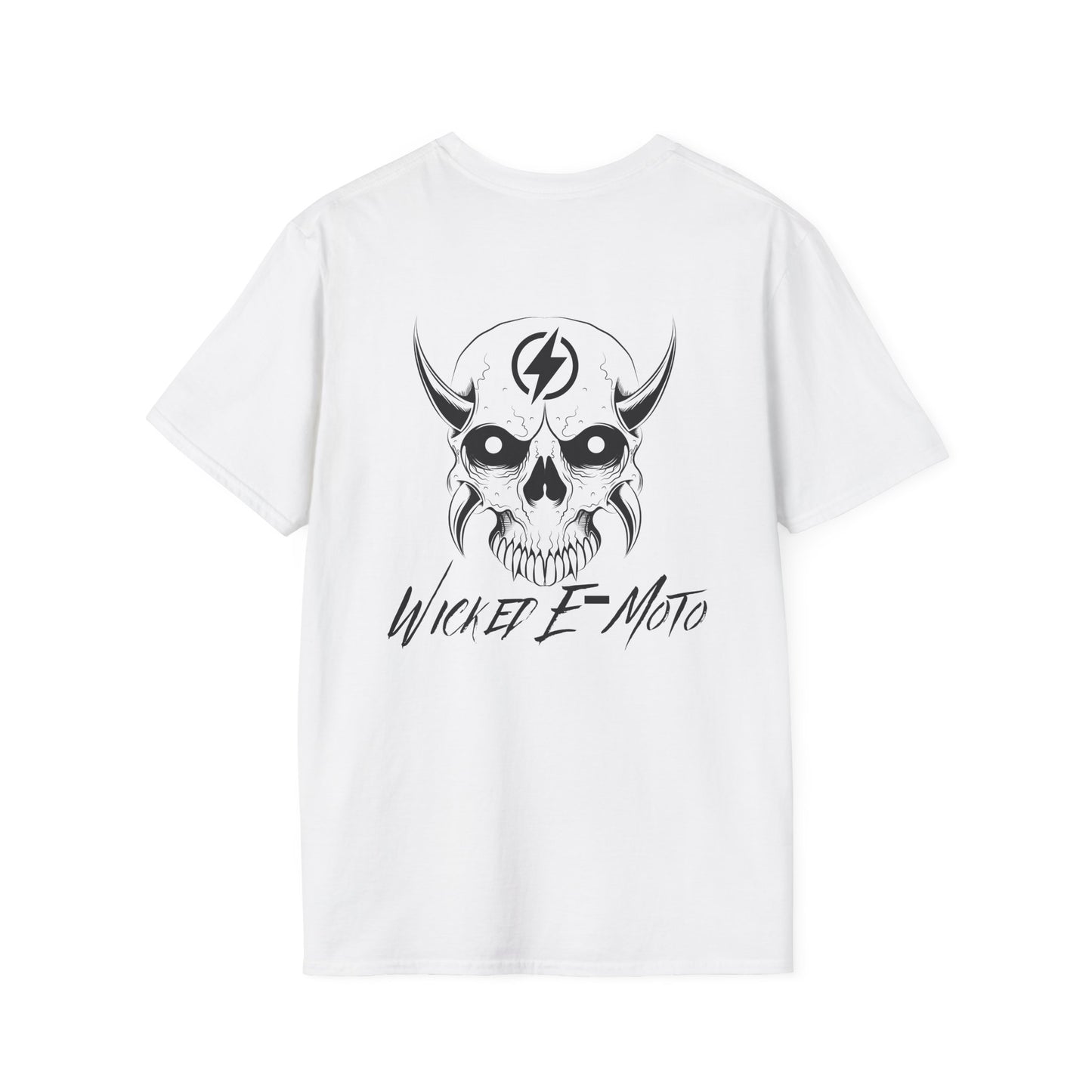 Wicked E-Moto Skull Logo Unisex Softstyle T-Shirt
