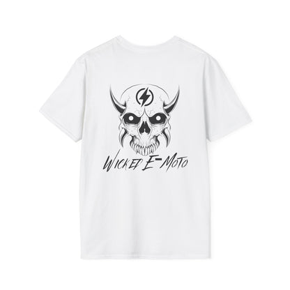 Wicked E-Moto Skull Logo Unisex Softstyle T-Shirt
