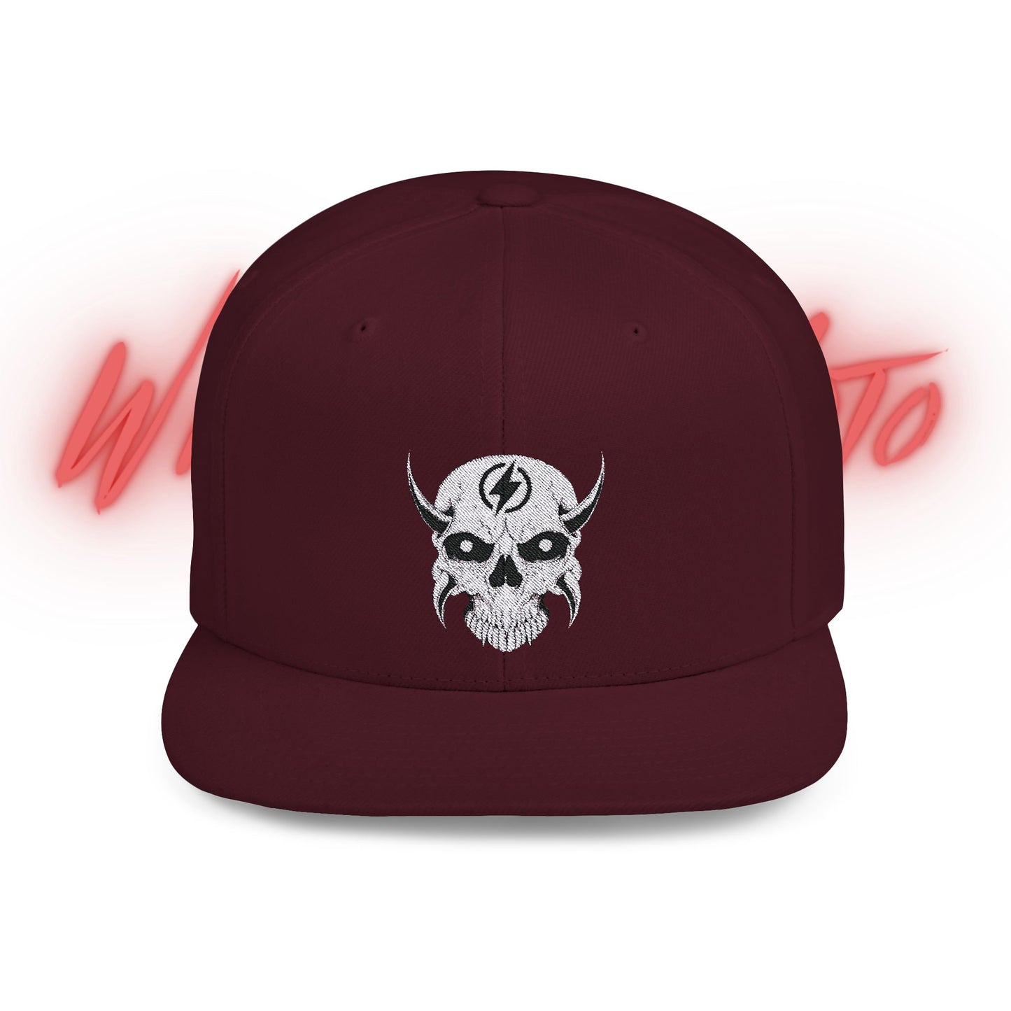 Wicked E-Moto Logo Flat Bill Snapback